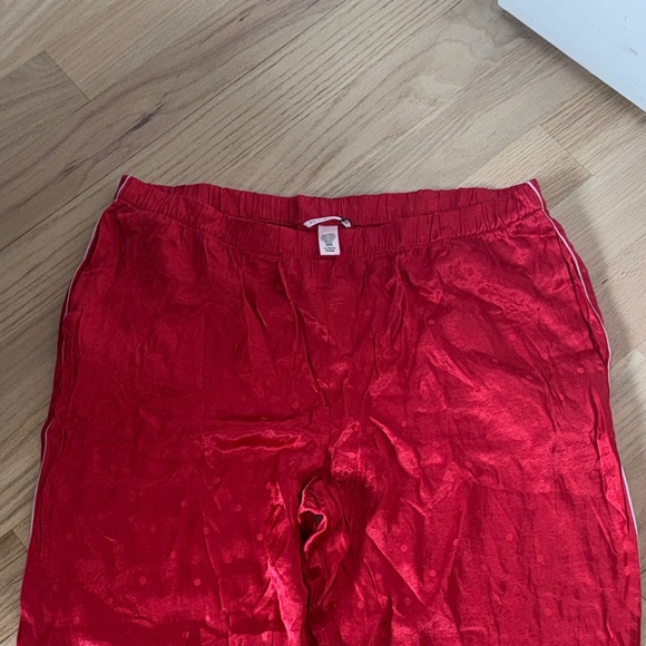 Victoria's Secret Red Satin Pajama Pants - Picture 3 of 7